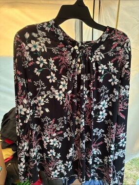 Liz Claiborne Floral Blouse XXL Office Career